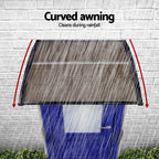 Instahut Window Door Awning 0.8mx1m Brown