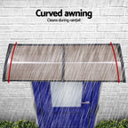 Instahut Window Door Awning 0.8mx2m Brown