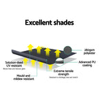 Instahut Window Fixed Pivot Arm Awning Outdoor Blinds Retractable Patio 2.4X2.1M