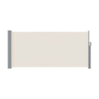 Instahut Side Awning Sun Shade Outdoor Blinds Retractable Screen 1.4X3M Cream