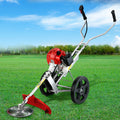 Giantz 52cc Petrol Brush Cutter Whipper Saw Trimmer 2 Stroke 3-in-1 Wheel