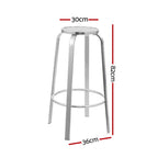 Gardeon 2x Outdoor Bar Stools Aluminum