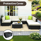 Gardeon 8-Piece Outdoor Sofa Set Wicker Couch Lounge Setting Cover