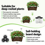 Green Fingers 5 Tier Vertical Garden Planter, Stackable Planters with Wheels, White, Garden Bed, Garden Tower Indoor Outdoor, Auto Drainage System, for Strawberries, Herbs, Flowers, Vegetables