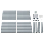 Green Fingers 2x Garden Bed 100x100x77cm Planter Box Raised Container Galvanised