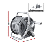 Green Fingers 20m Retractable Garden Hose Reel Heavy Duty 1/2" Hose Auto Rewind