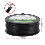 Giantz 100M Whipper Snipper Trimmer Line 3.0mm Star Nylon String Cord Black