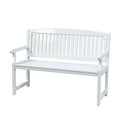 Gardeon Outdoor Garden Bench Wooden 2 Seater Lounge Chair Patio Furniture White