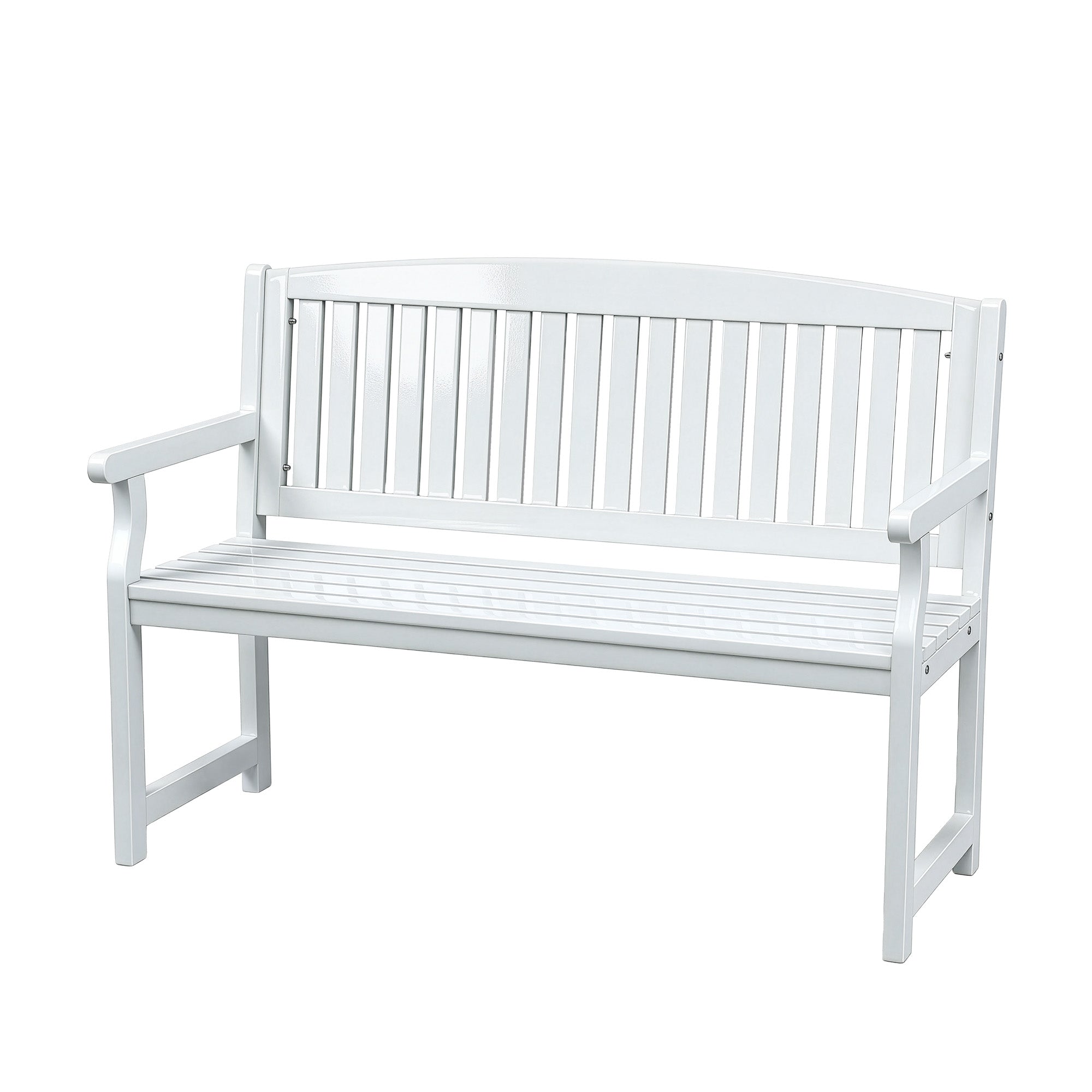 Gardeon Outdoor Garden Bench Wooden 2 Seater Lounge Chair Patio Furniture White