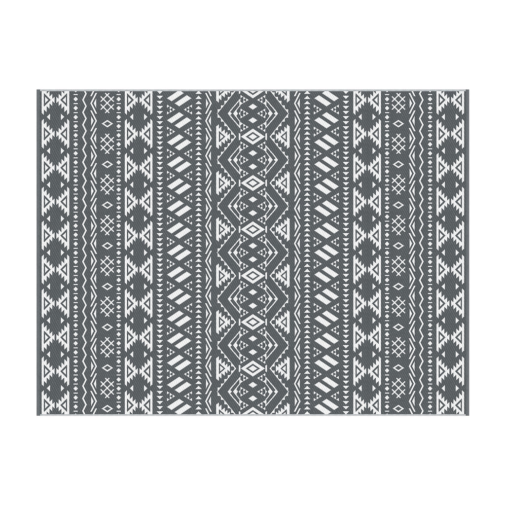 Gardeon Outdoor Rugs 274x366cm Large Carpet Reversible Area Mat PP Dual-Sided Patio Rug Bohemian