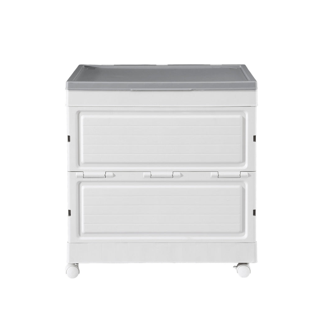 Gardeon 159L Outdoor Storage Box Stackable Cupboard Camping Organizer Wheels