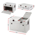 Gardeon 80L Outdoor Storage Box Foldable Camping Collapsible Bins Organizer