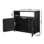 Gardeon Outdoor Storage Cabinet Box Garage Wicker Shed Tools Shelf Chest Garden