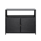 Gardeon Outdoor Storage Cabinet Box Garage Wicker Shed Tools Shelf Chest Garden