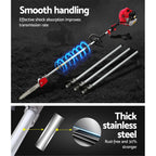 Giantz 62CC Pole Chainsaw Hedge Trimmer Brush Cutter Whipper 9-in-1 5.6m Red