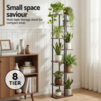 Artiss 8 Tiers Plant Stand Metal Flower Pots Shelf Indoor Outdoor Garden Home