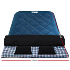 Weisshorn Sleeping Bag Double Pillow Thermal Camping Hiking Tent Blue -10&deg;C