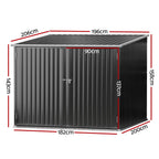 Giantz Garden Shed Sheds Outdoor Storage 2.06x1.96M Tool Workshop House Shelter