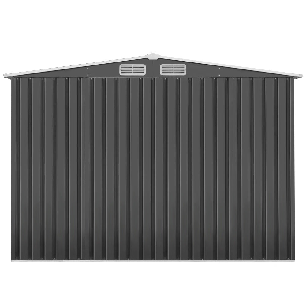Giantz Garden Shed 2.58x3.14M w/Metal Base Sheds Outdoor Storage Workshop Shelter Sliding Door