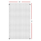 Instahut Tarp Tarpaulin 4x7m Canvas Heavy Duty Camping Cover Clear