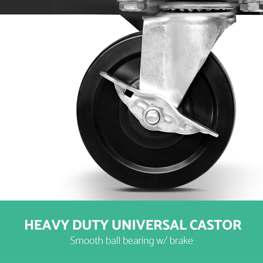 Giantz 14 Drawer Tool Box Cabinet Chest Mechanic Garage Storage Trolley Grey