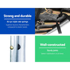 14ft Trampoline Everfit Kids Trampoline Rebounder w/ Ladder Basketball Hoop Orange