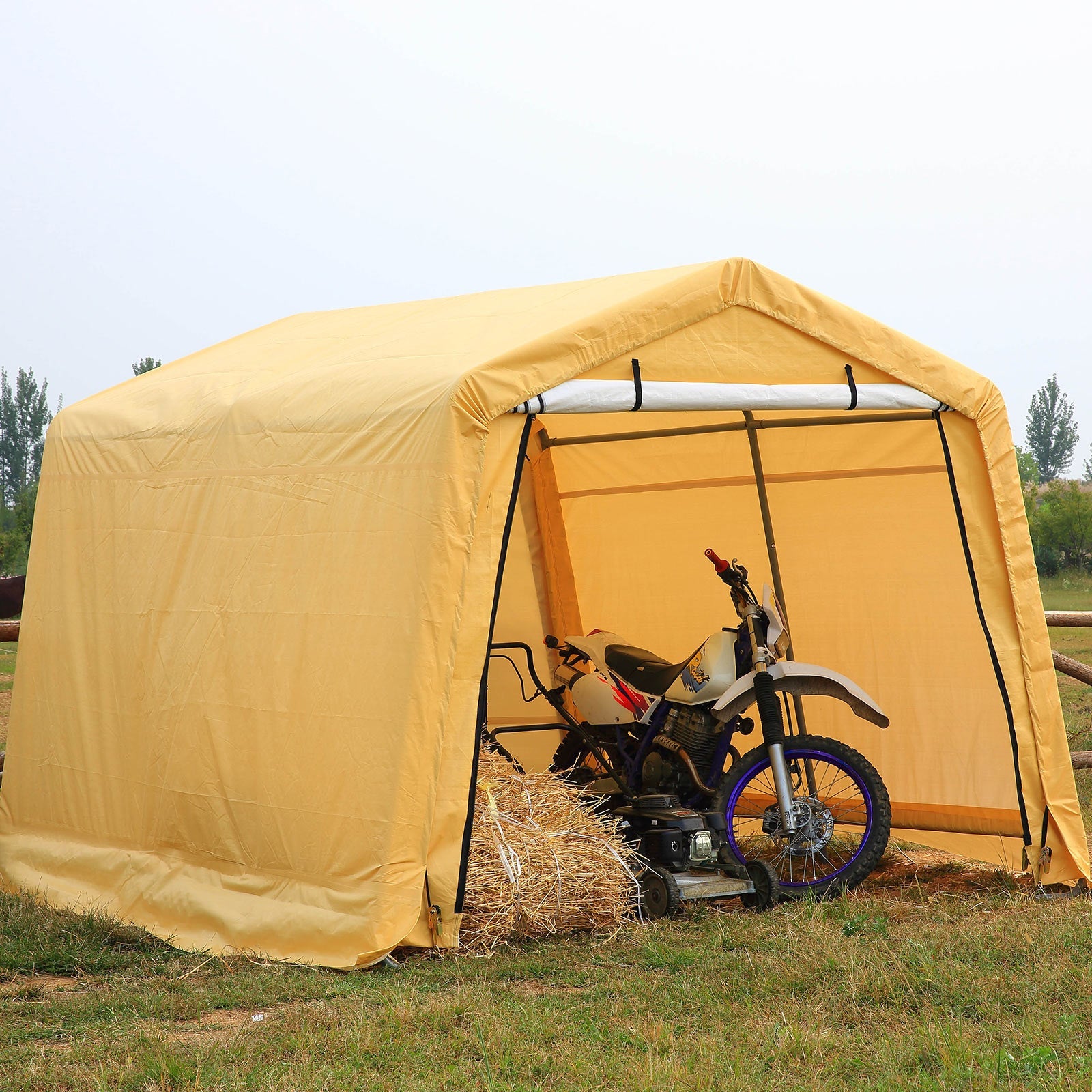 Samland Replacement Cover Kit for Portable Carport Garage Shed Storage in Size 10X10FT