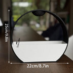 3D-printed stone-textured self-watering flower pot