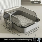 High Side Cat Litter Box with Scoop