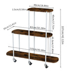 Plant Stand with Wheels Indoor Outdoor Flower Rack Display