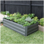 Large Garden Bed 180 x 90 x 45cm Slate Grey