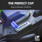 POWERBLADE 350CX 20V 13" Cordless Lawn Mower Kit, Fast Charger, 4Ah Battery, 5 Height, Brushless Electric, 330mm Cutting Path