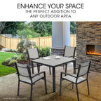 Fortia 90 x 90cm Outdoor Dining Table, Square, Furniture for Outside