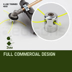 BAUMR-AG 65cc 9in1 Long Reach Garden Multi-tool, Pole Saw, Hedge & Line Trimmer, Brush Cutter, 12" Tree Trimming Pruning Chainsaw Bar