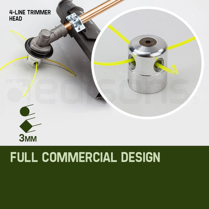 BAUMR-AG 65cc 9in1 Long Reach Garden Multi-tool, Pole Saw, Hedge & Line Trimmer, Brush Cutter, 12" Tree Trimming Pruning Chainsaw Bar