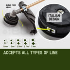 BAUMR-AG 65cc 9in1 Long Reach Garden Multi-tool, Pole Saw, Hedge & Line Trimmer, Brush Cutter, 12" Tree Trimming Pruning Chainsaw Bar