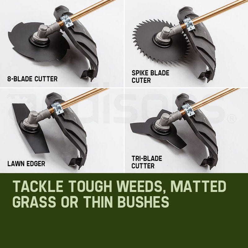 BAUMR-AG 65cc 9in1 Long Reach Garden Multi-tool, Pole Saw, Hedge & Line Trimmer, Brush Cutter, 12" Tree Trimming Pruning Chainsaw Bar