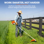 MTM 62cc 7in1 Brush Cutter Garden Multi-Tool , Pole Hedge & Line Trimmer, Bullhorn Handle, 12" Tree Trimming Pruning