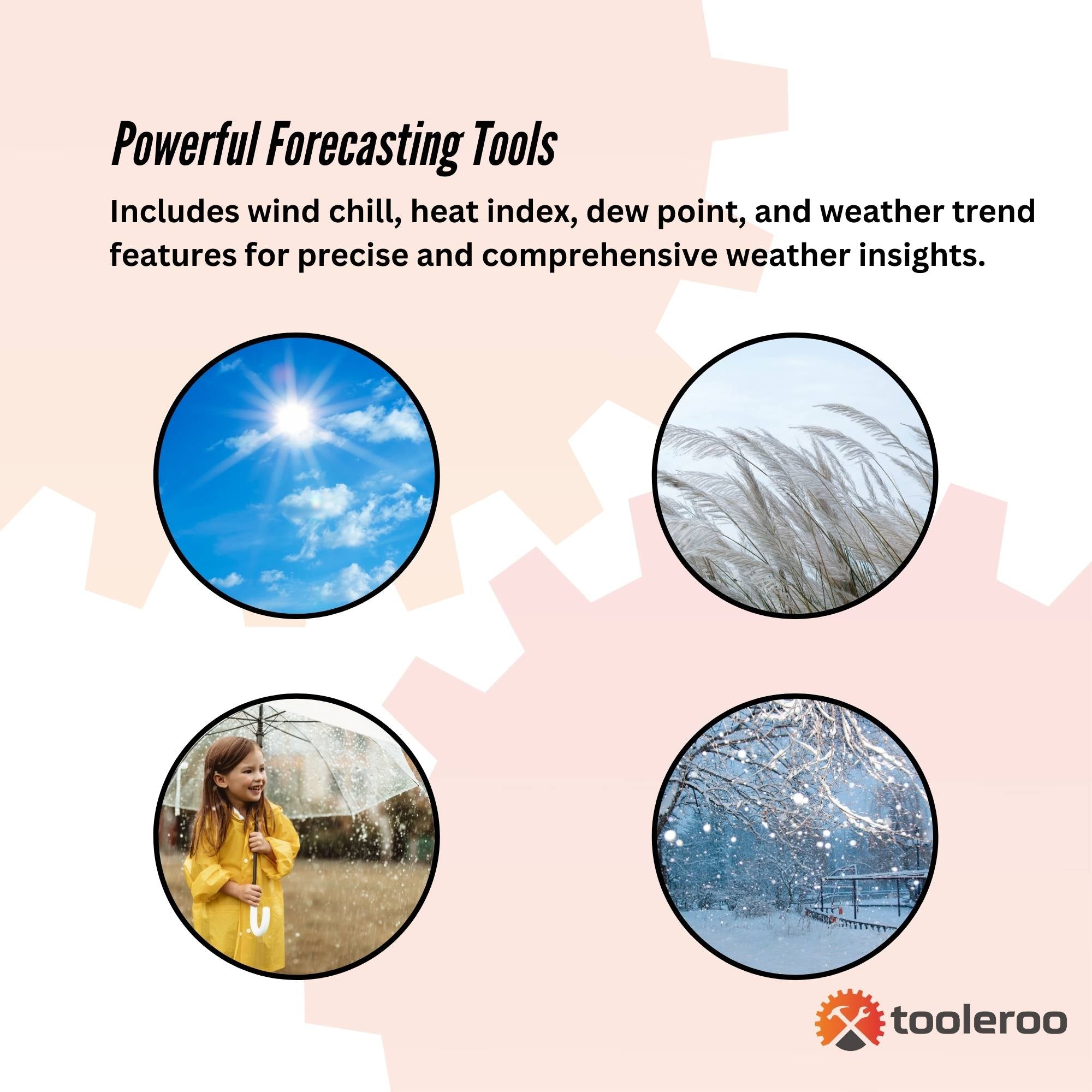 Tooleroo Weather Station 7-in-1 Professional Home Forecast Outdoor Sensor