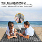 Social Hike Step-Inflating Camping Mattress Lightweight Waterproof Sleeping Grey