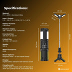 Social Hike Rechargeable Telescopic Camping Light - Outdoor LED 20W Lantern