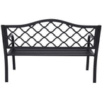 Wallaroo Steel Outdoor Garden Bench - Elegant