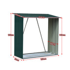 Wallaroo Wood Storage Shed Galvanized Steel - Green