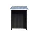 Wallaroo Garden Shed with Semi-Close Storage 4*8FT - Black