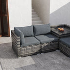 6PCS Outdoor Modular Lounge Sofa Coogee-Grey