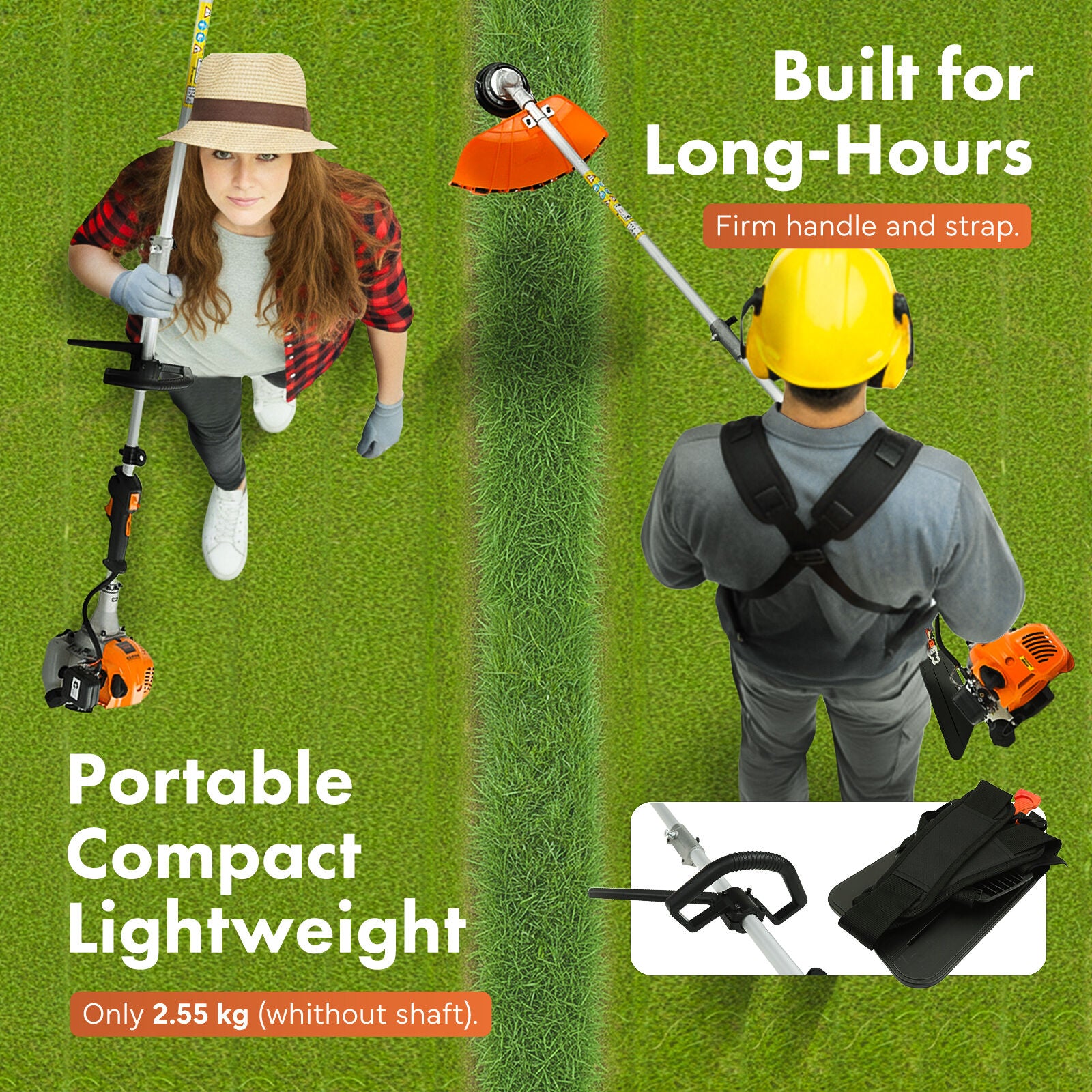 Dynamic Power 26cc Petrol Whipper Snipper Brush Cutter + 4 Blade