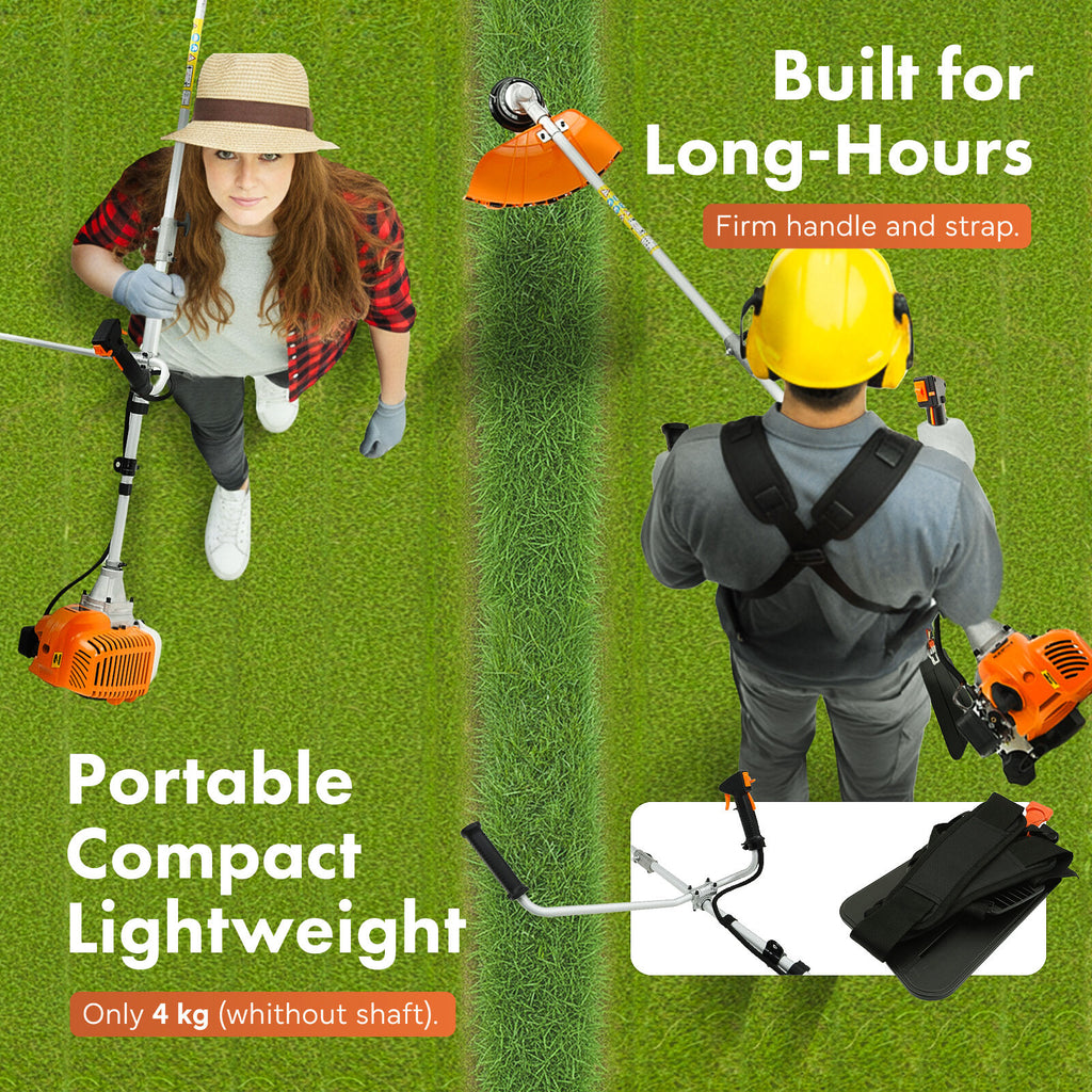 Dynamic Power 43cc Petrol Whipper Snipper Brush Cutter + 1 Blade