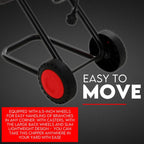 2500W Electric Garden Mulcher Shredder Portable Wood Chipper on Wheels w/ bag