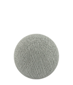 1 Set of 20 LED Grey White 5cm Cotton Ball Battery Powered String Lights Gift Home Wedding Party Bedroom Decoration Outdoor Indoor Table Centrepiece