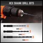 26Pc Impact Screwdriver Bit Set Magnetic Drill Bit Holder Quick Release Drilling